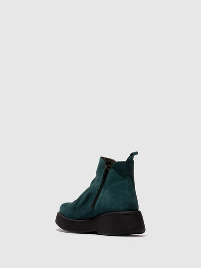 Zip Up Ankle Boots MAZY323FLY PETROL