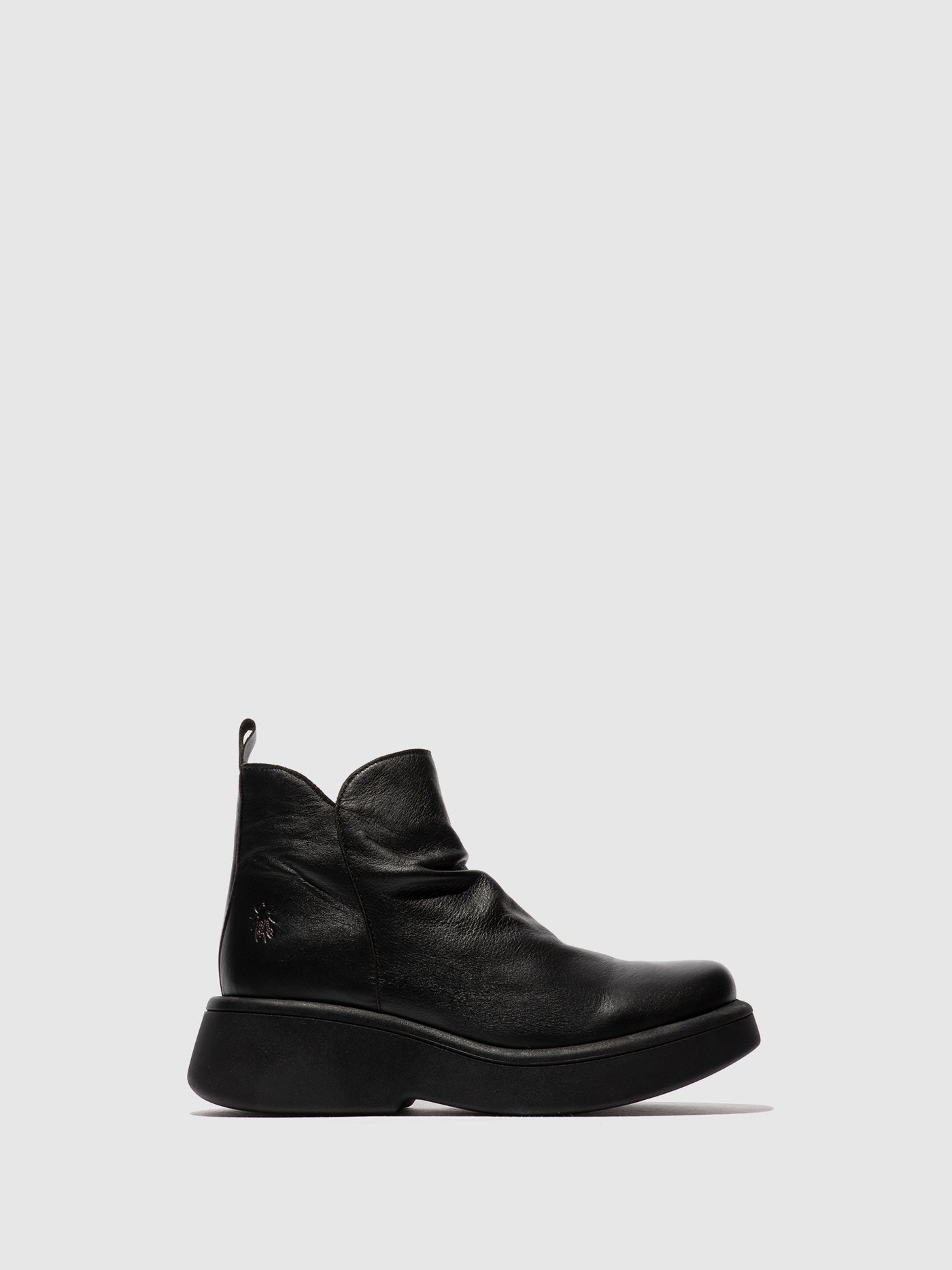 Zip Up Ankle Boots MAZY323FLY DUBLIN BLACK