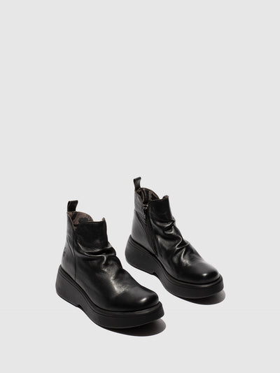 Zip Up Ankle Boots MAZY323FLY DUBLIN BLACK