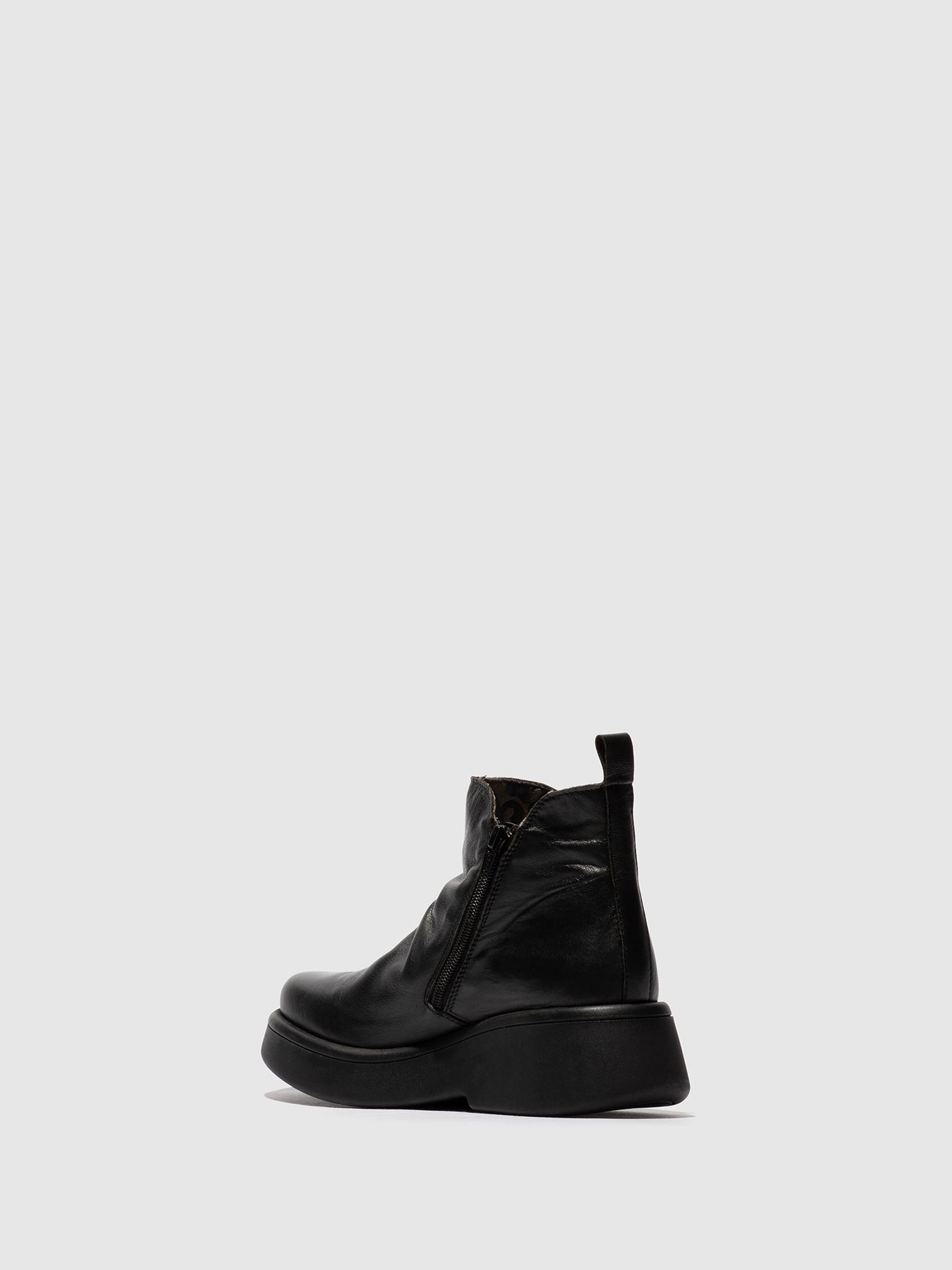 Zip Up Ankle Boots MAZY323FLY DUBLIN BLACK