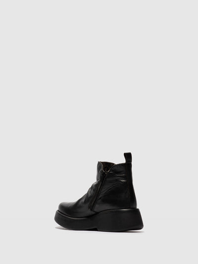 Zip Up Ankle Boots MAZY323FLY DUBLIN BLACK