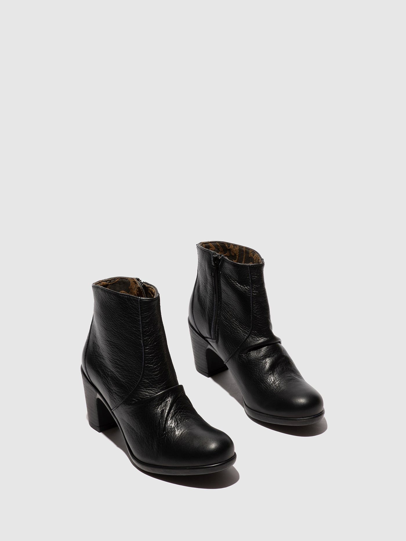 Zip Up Ankle Boots KERY330FLY VELVET BLACK