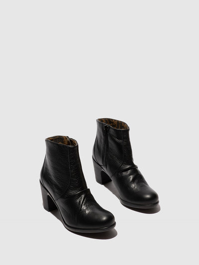 Zip Up Ankle Boots KERY330FLY VELVET BLACK