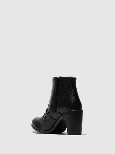 Zip Up Ankle Boots KERY330FLY VELVET BLACK