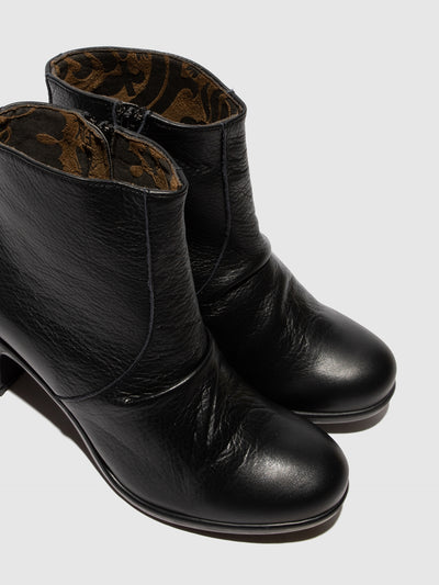 Zip Up Ankle Boots KERY330FLY VELVET BLACK