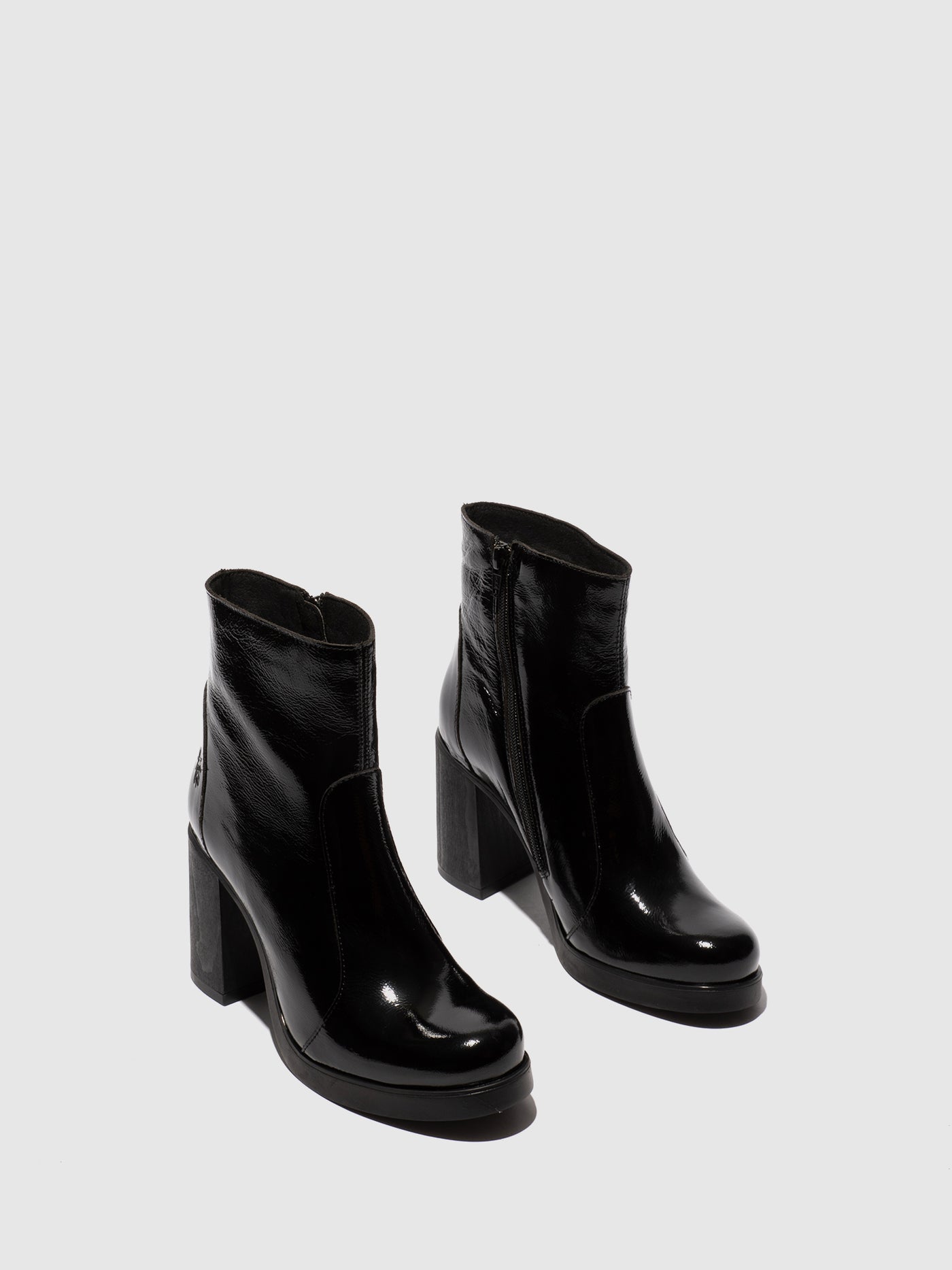 Zip Up Ankle Boots SIJU331FLY BLACK
