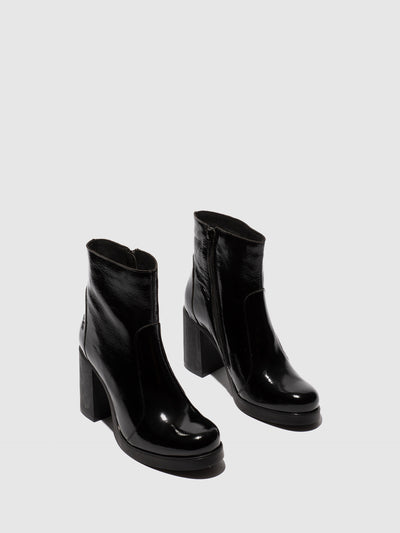 Zip Up Ankle Boots SIJU331FLY BLACK