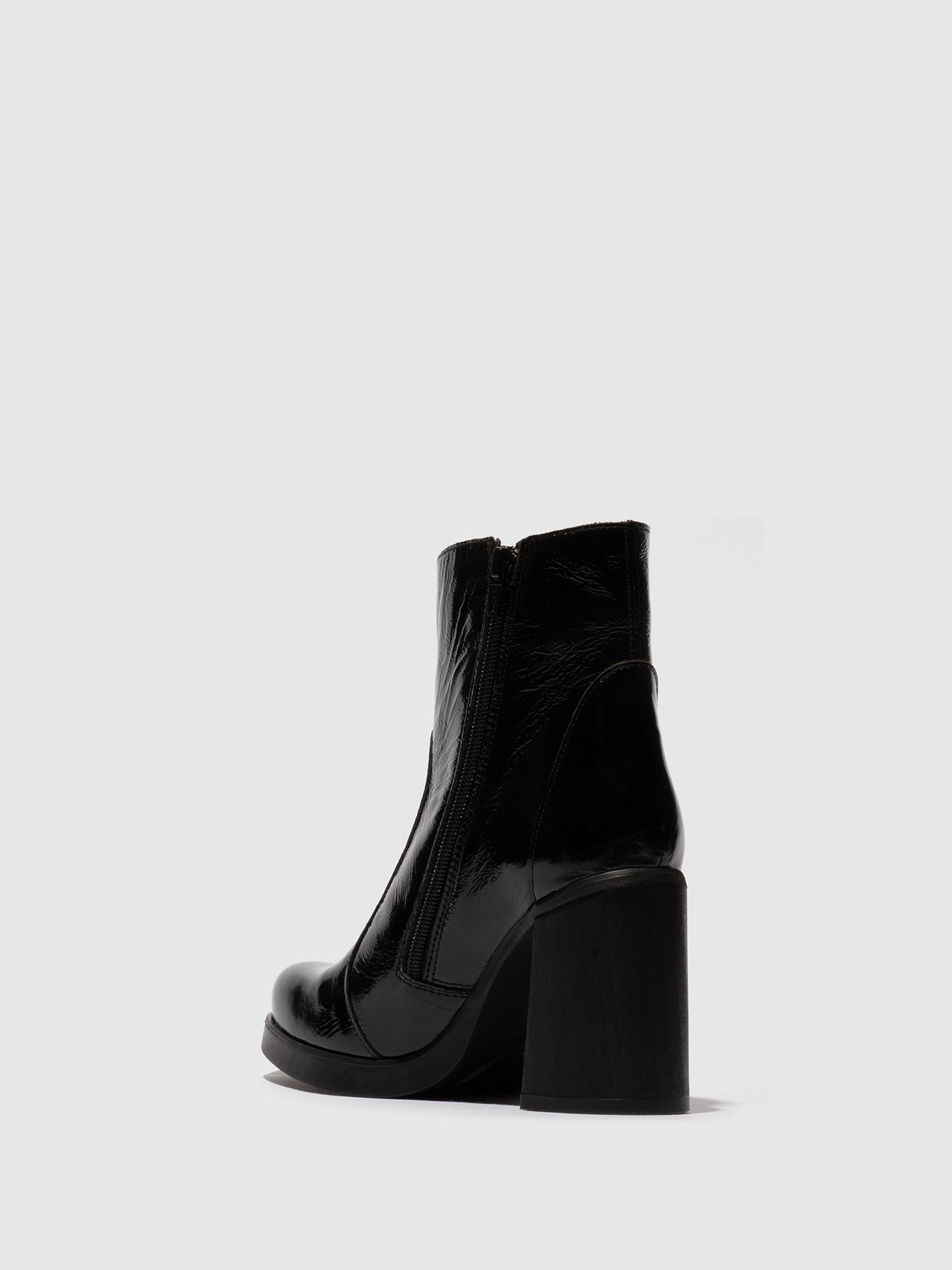 Zip Up Ankle Boots SIJU331FLY BLACK