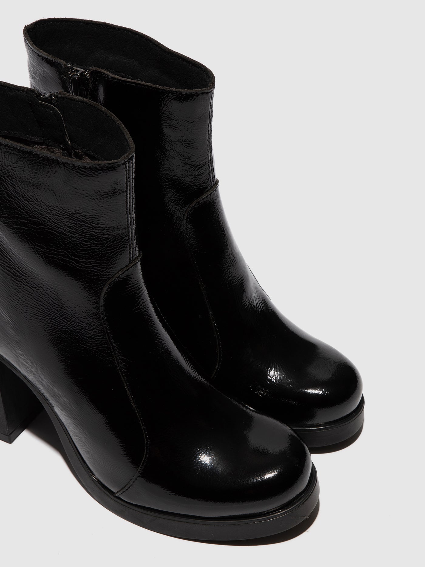Zip Up Ankle Boots SIJU331FLY BLACK
