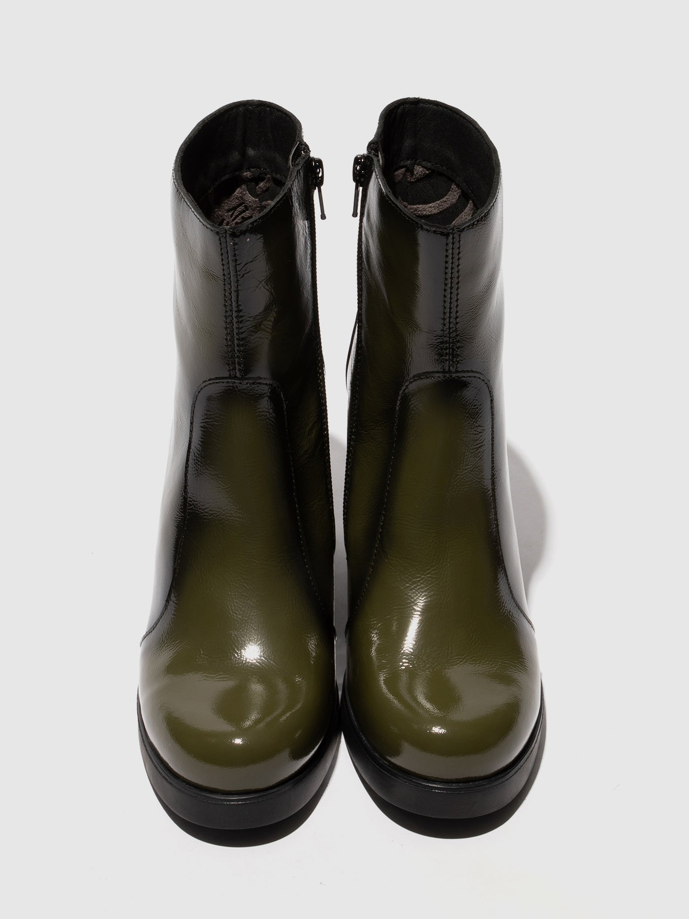 Zip Up Ankle Boots SIJU331FLY SEA KELP