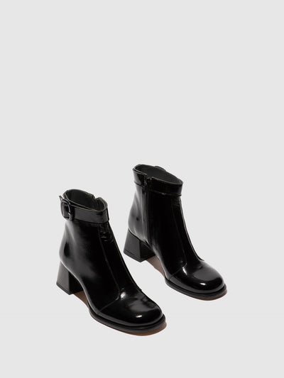 Zip Up Ankle Boots SIRT340FLY BLACK