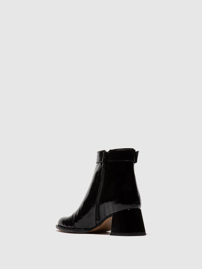 Zip Up Ankle Boots SIRT340FLY BLACK