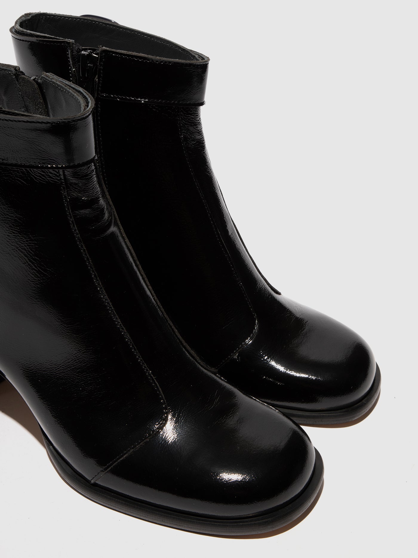 Zip Up Ankle Boots SIRT340FLY BLACK