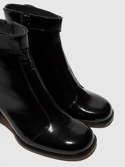 Zip Up Ankle Boots SIRT340FLY BLACK
