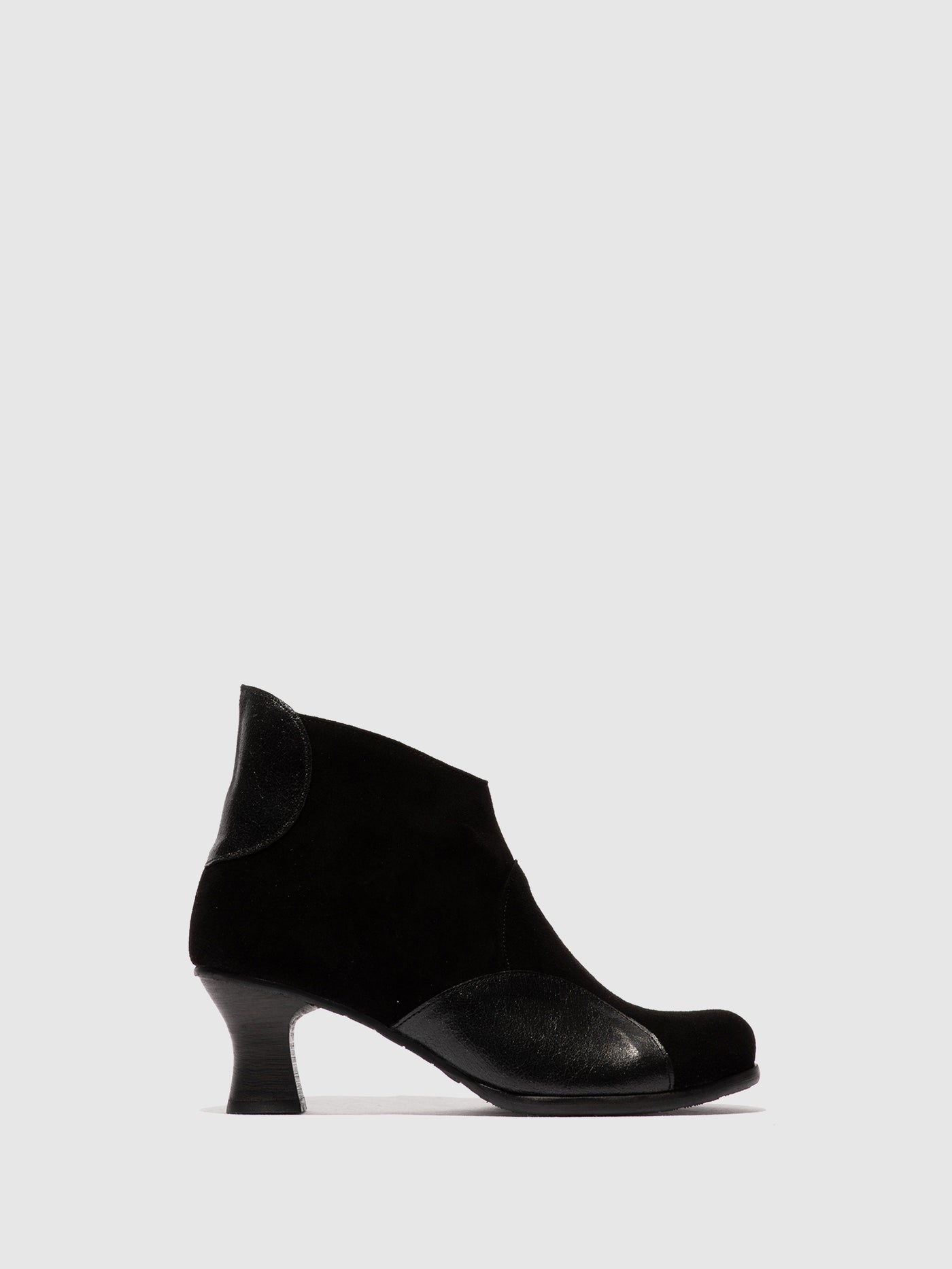 Zip Up Ankle Boots BLAIN343FLY BLACK