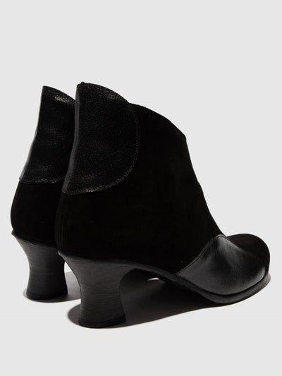 Zip Up Ankle Boots BLAIN343FLY BLACK