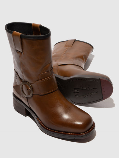 Buckle Ankle Boots RALD345FLY CAMEL
