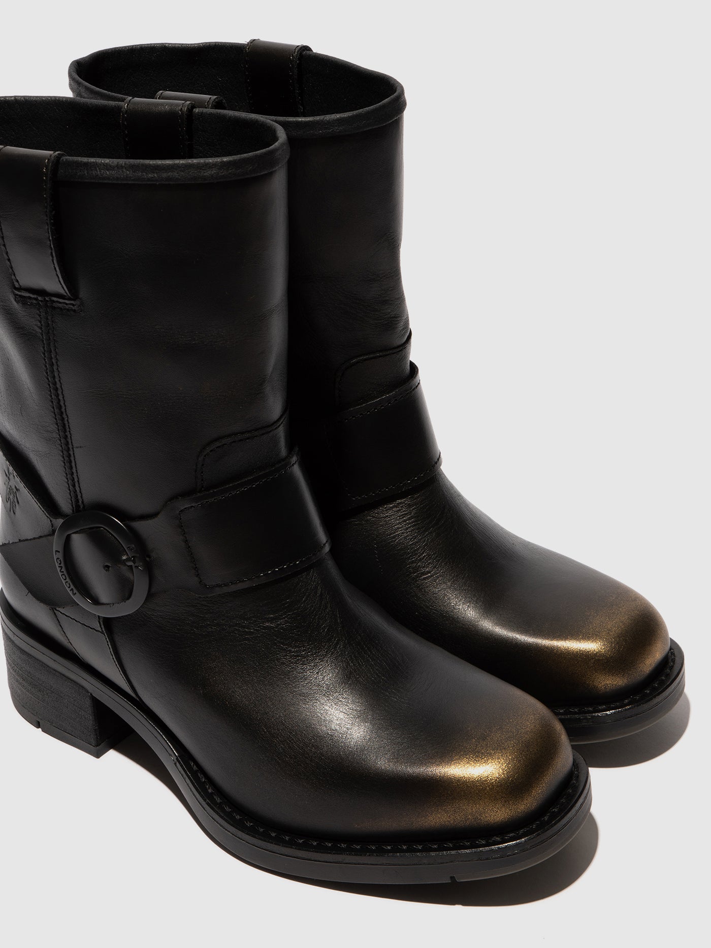 Buckle Ankle Boots RALD345FLY GOLD
