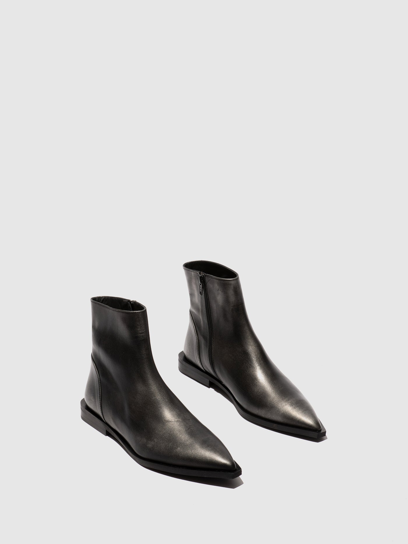 Pointed Toe Ankle Boots RUUL348FLY SILVER