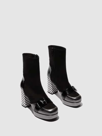 Zip Up Ankle Boots EFOL352FLY GRAPHITE/BLACK