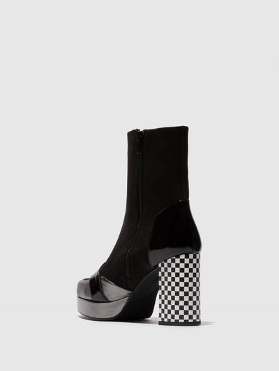 Zip Up Ankle Boots EFOL352FLY GRAPHITE/BLACK