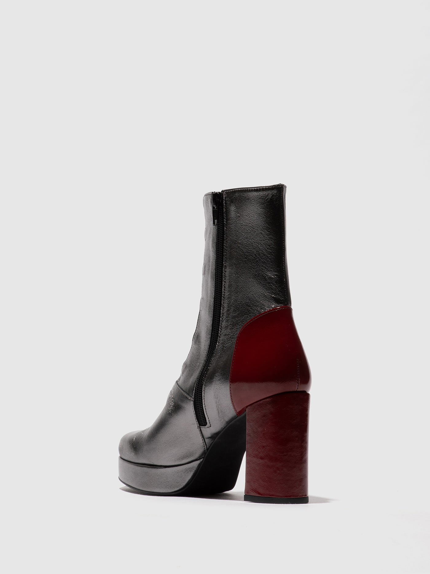 Zip Up Ankle Boots EVIK353FLY GRAPHITE/INT.RUST