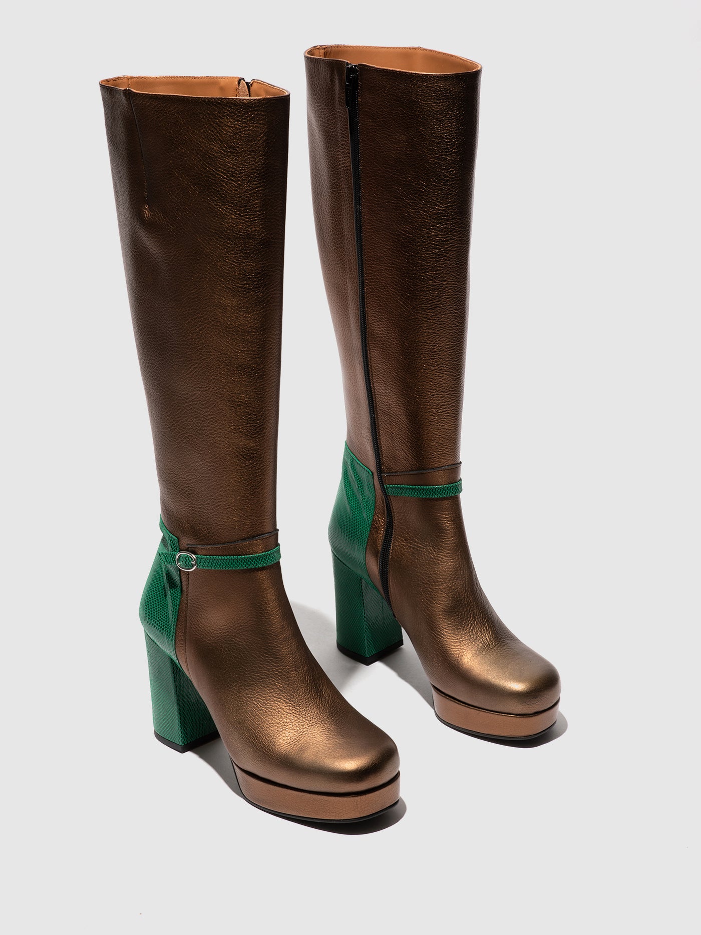 Zip Up Boots ECHI354FLY COOPER/EMERALD