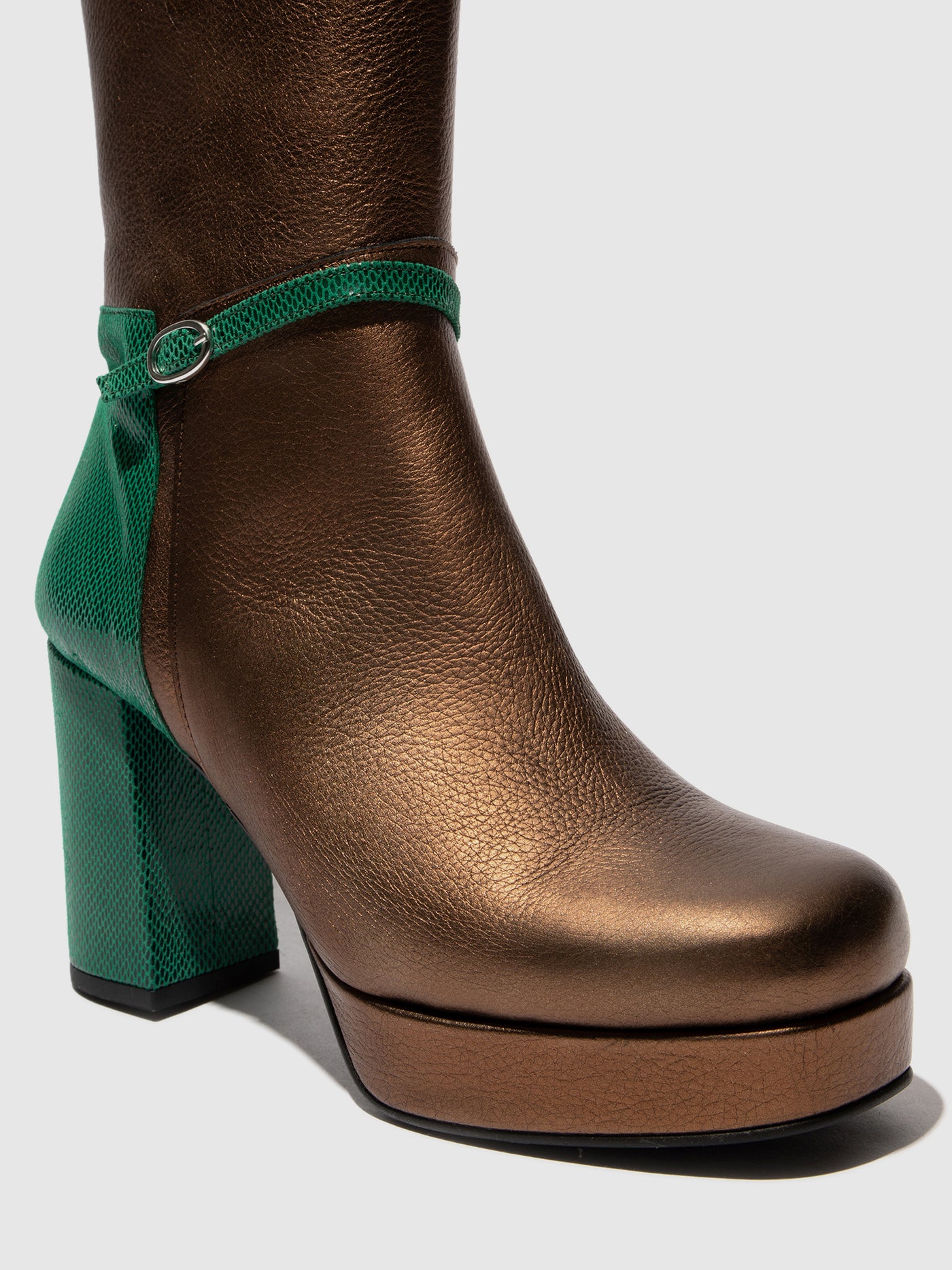 Zip Up Boots ECHI354FLY COOPER/EMERALD
