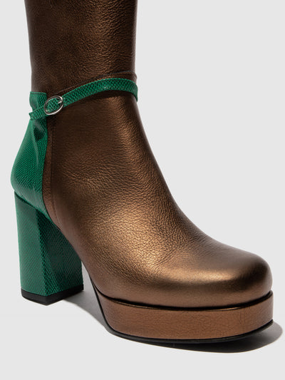 Zip Up Boots ECHI354FLY COOPER/EMERALD