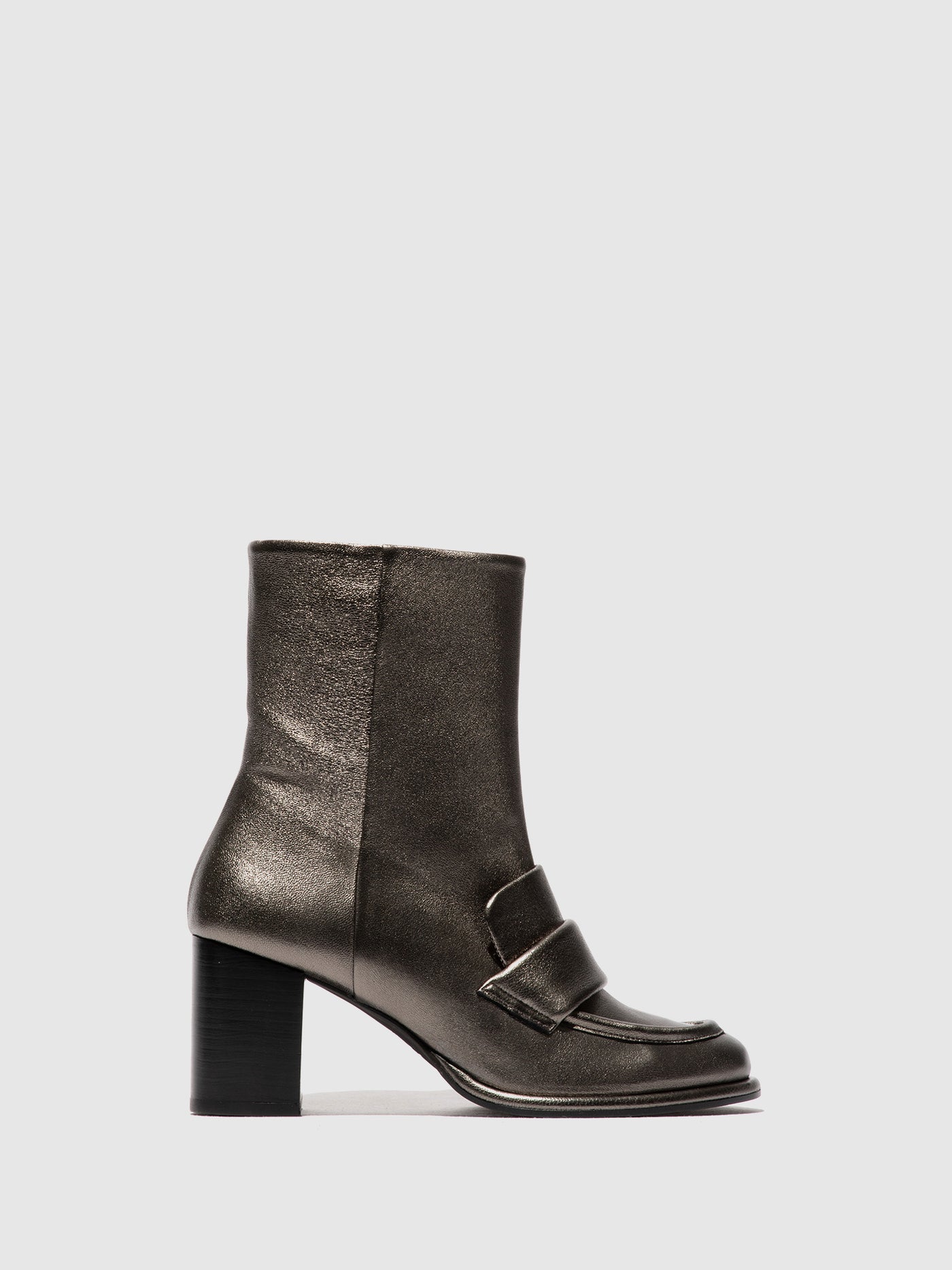 Zip Up Ankle Boots MOIK356FLY GRAPHITE