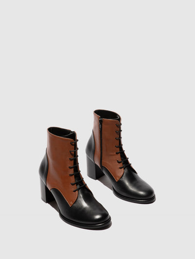 Lace-up Ankle Boots MIDS359FLY BLACK/TAN