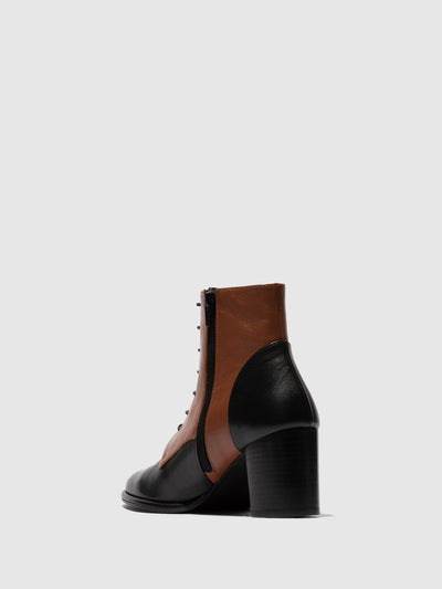 Lace-up Ankle Boots MIDS359FLY BLACK/TAN