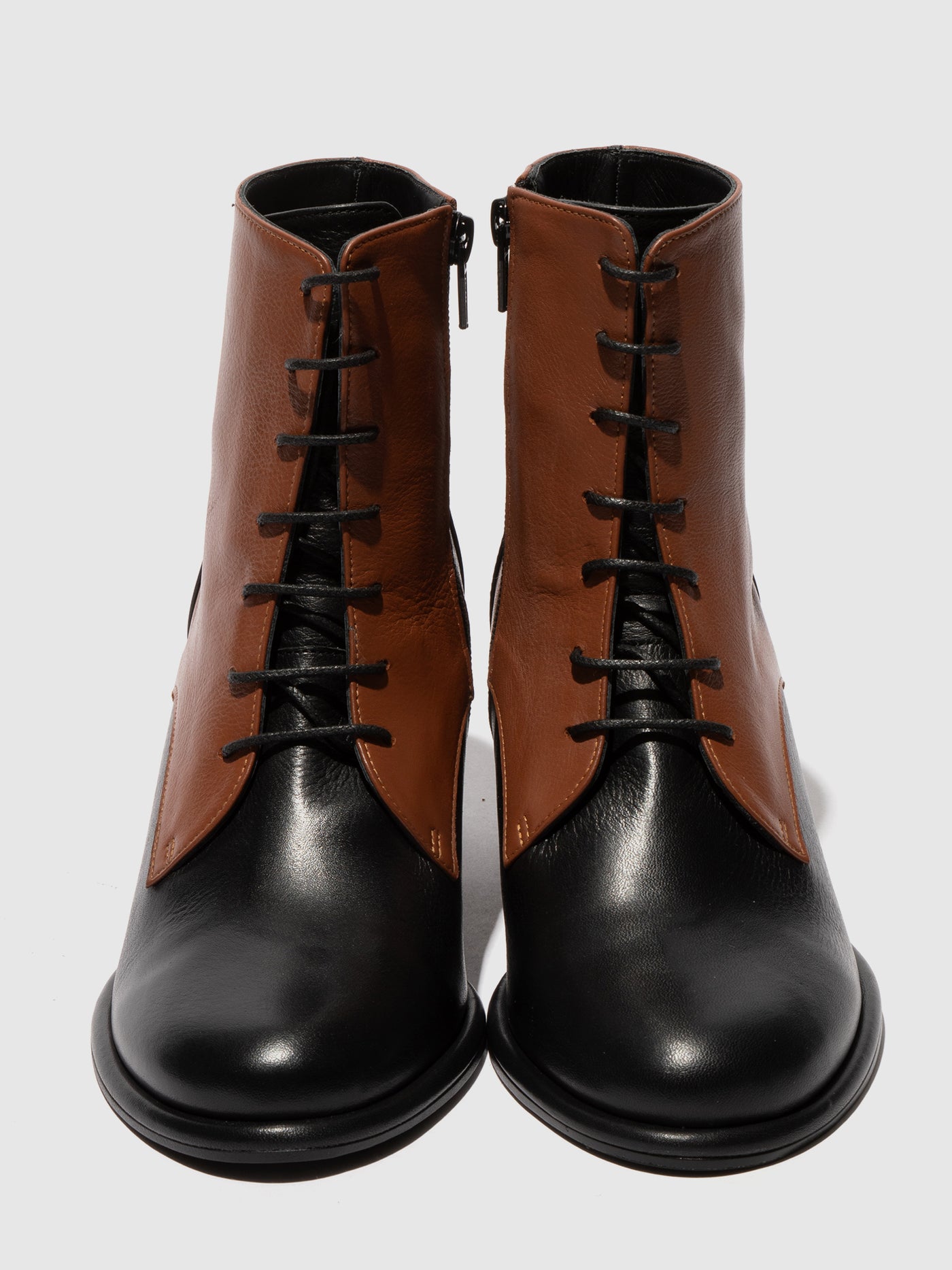 Lace-up Ankle Boots MIDS359FLY BLACK/TAN