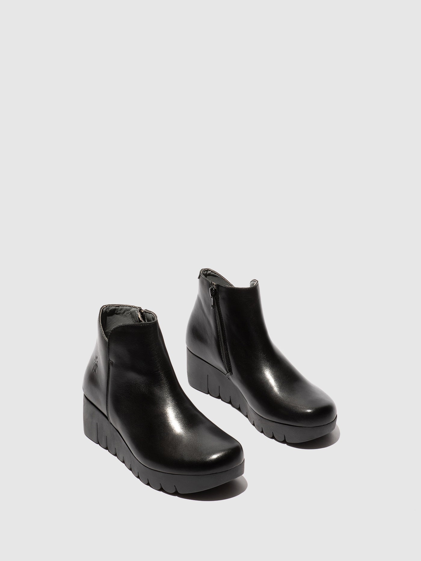 Zip Up Ankle Boots VANG364FLY BLACK