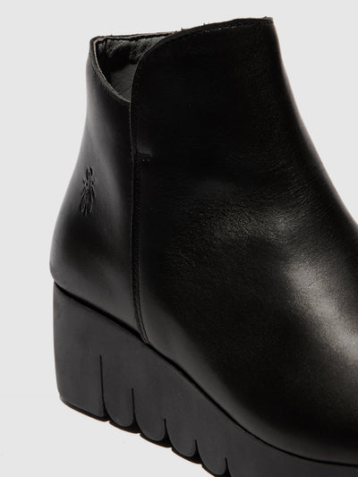 Zip Up Ankle Boots VANG364FLY BLACK