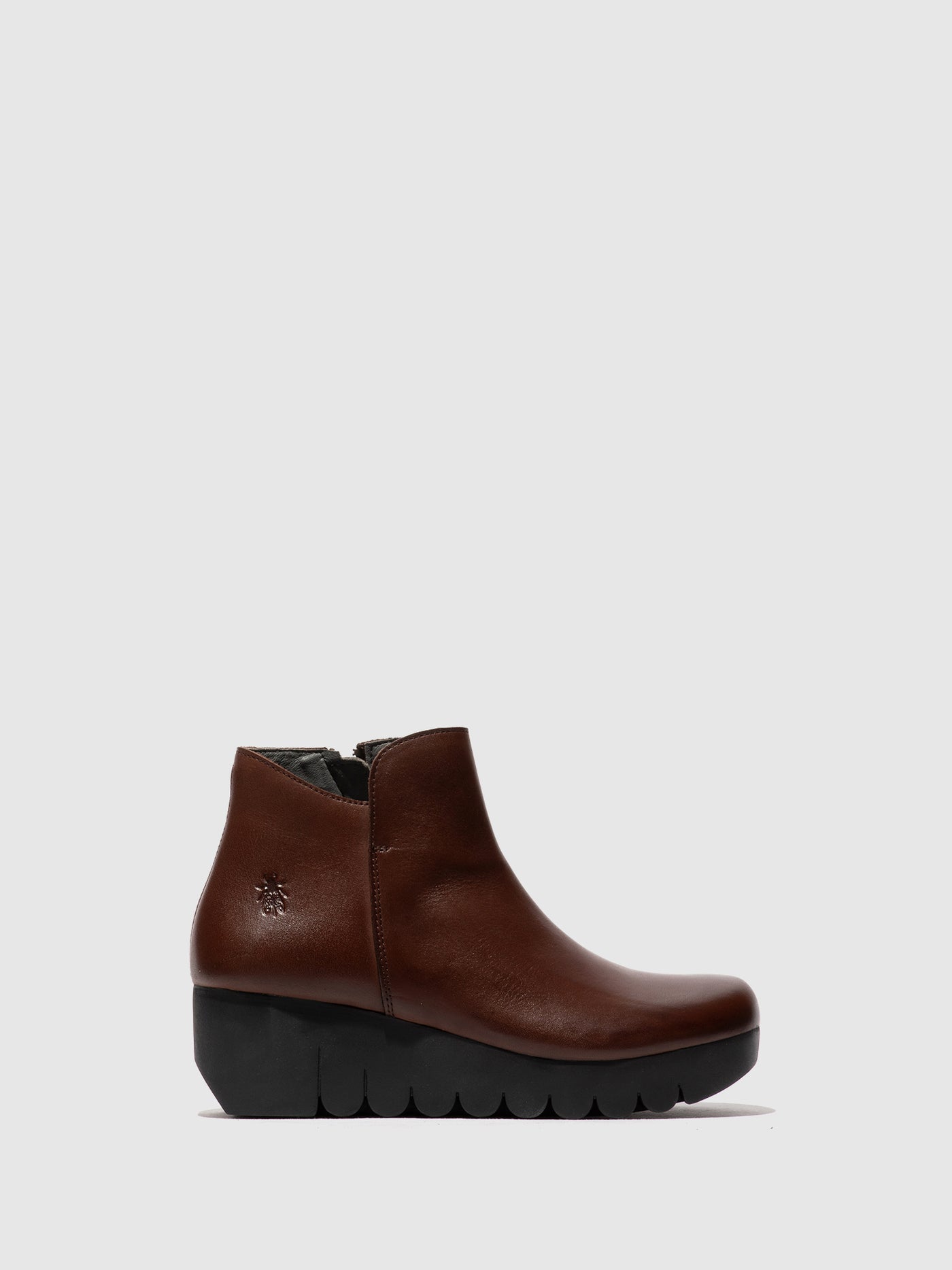 Zip Up Ankle Boots VANG364FLY BROWN