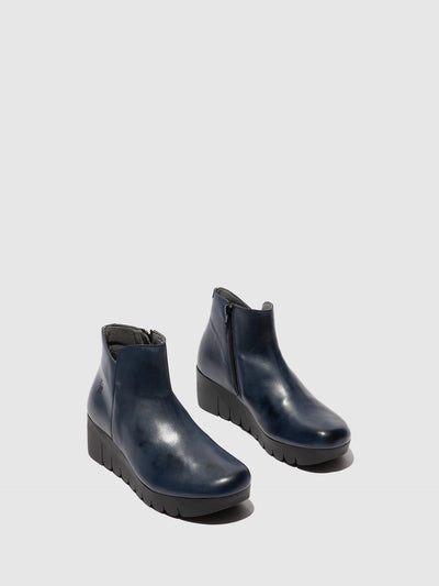 Zip Up Ankle Boots VANG364FLY NAVY