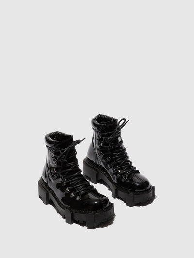Lace-up Ankle Boots SPARK719FLY BLACK