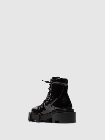 Lace-up Ankle Boots SPARK719FLY BLACK
