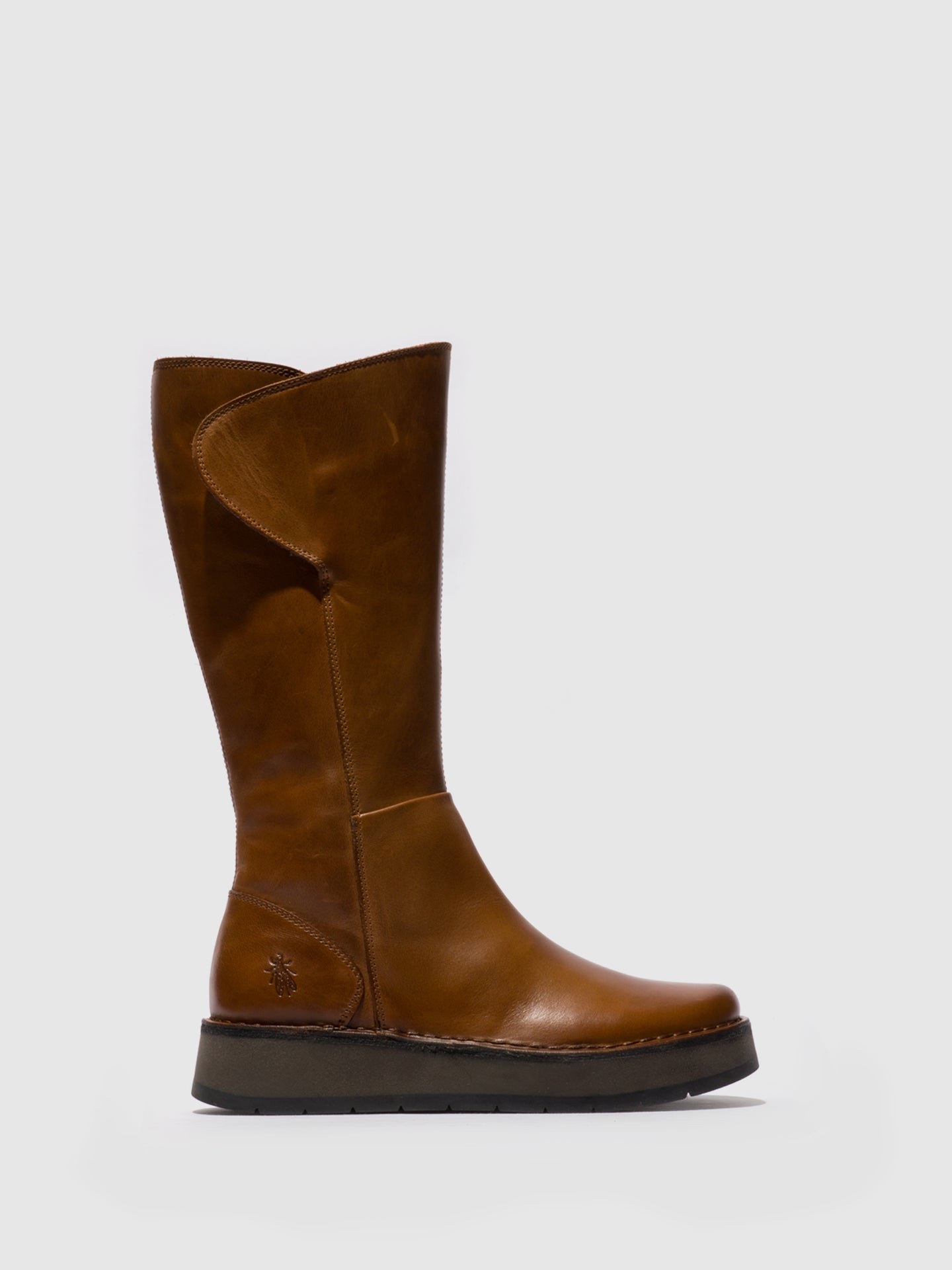 FLY LONDON Stivali Alti Al Ginocchio Donna Modello RHEA042FLY – Suola Alta In Pelle Nera (Taglia 36 EU) - 6