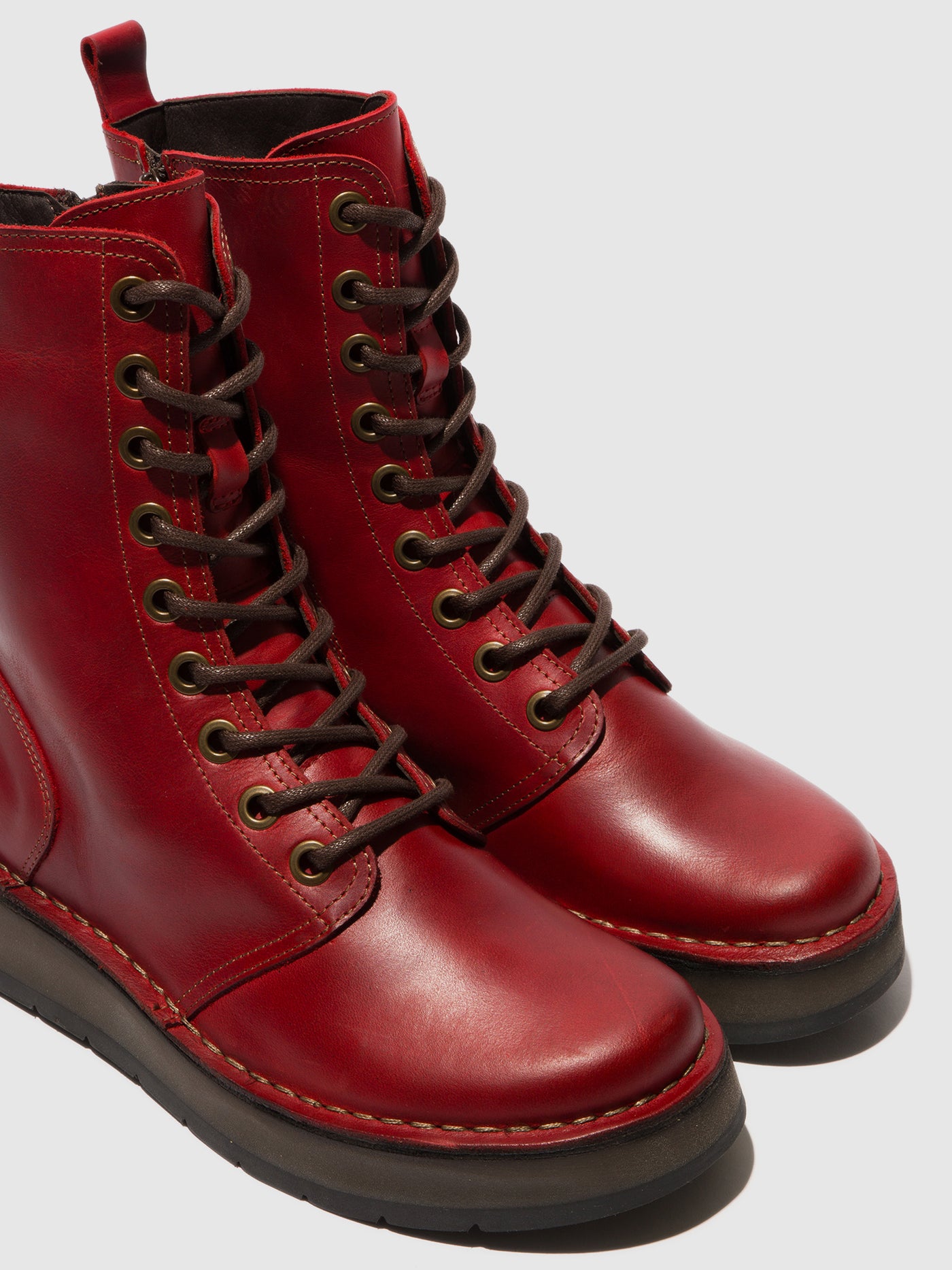 Lace-up Ankle Boots RAMI043FLY RED