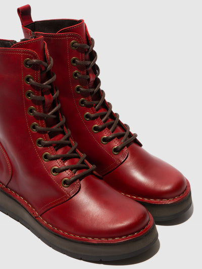 Lace-up Ankle Boots RAMI043FLY RED