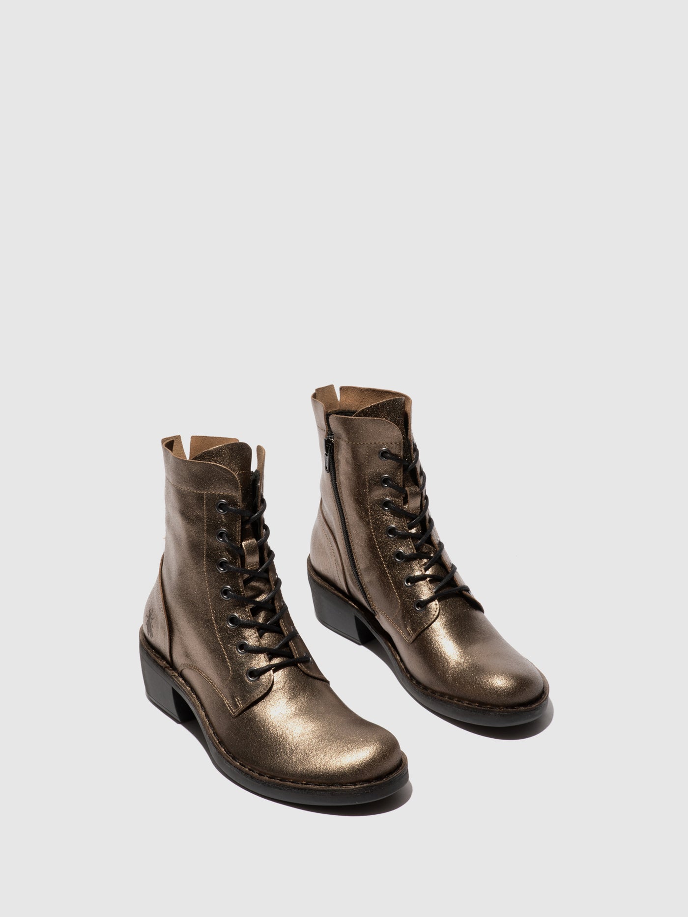 Lace-up Ankle Boots MILU044FLY DARK GOLD