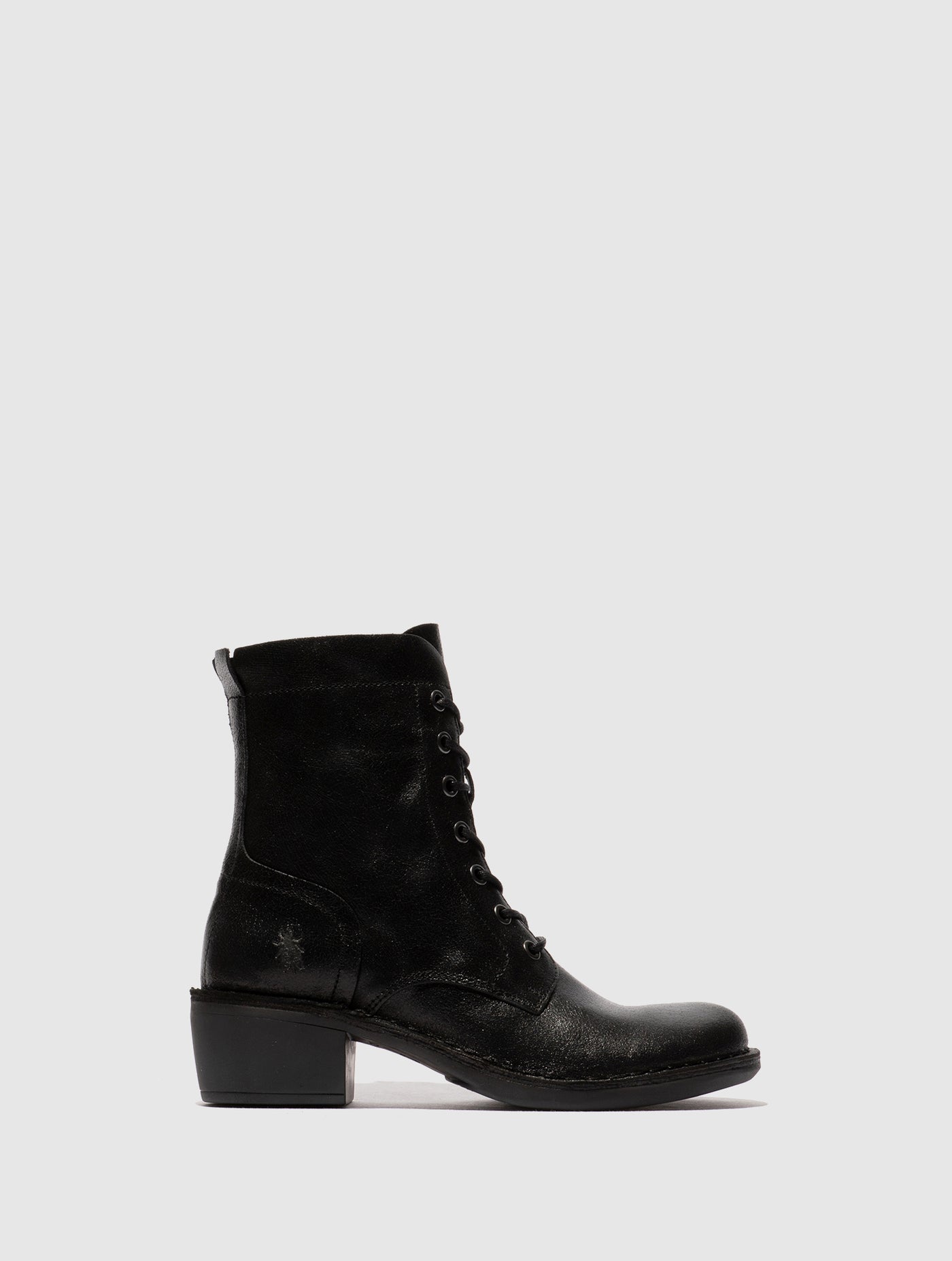Lace-up Ankle Boots MILU044FLY VALLEY BLACK