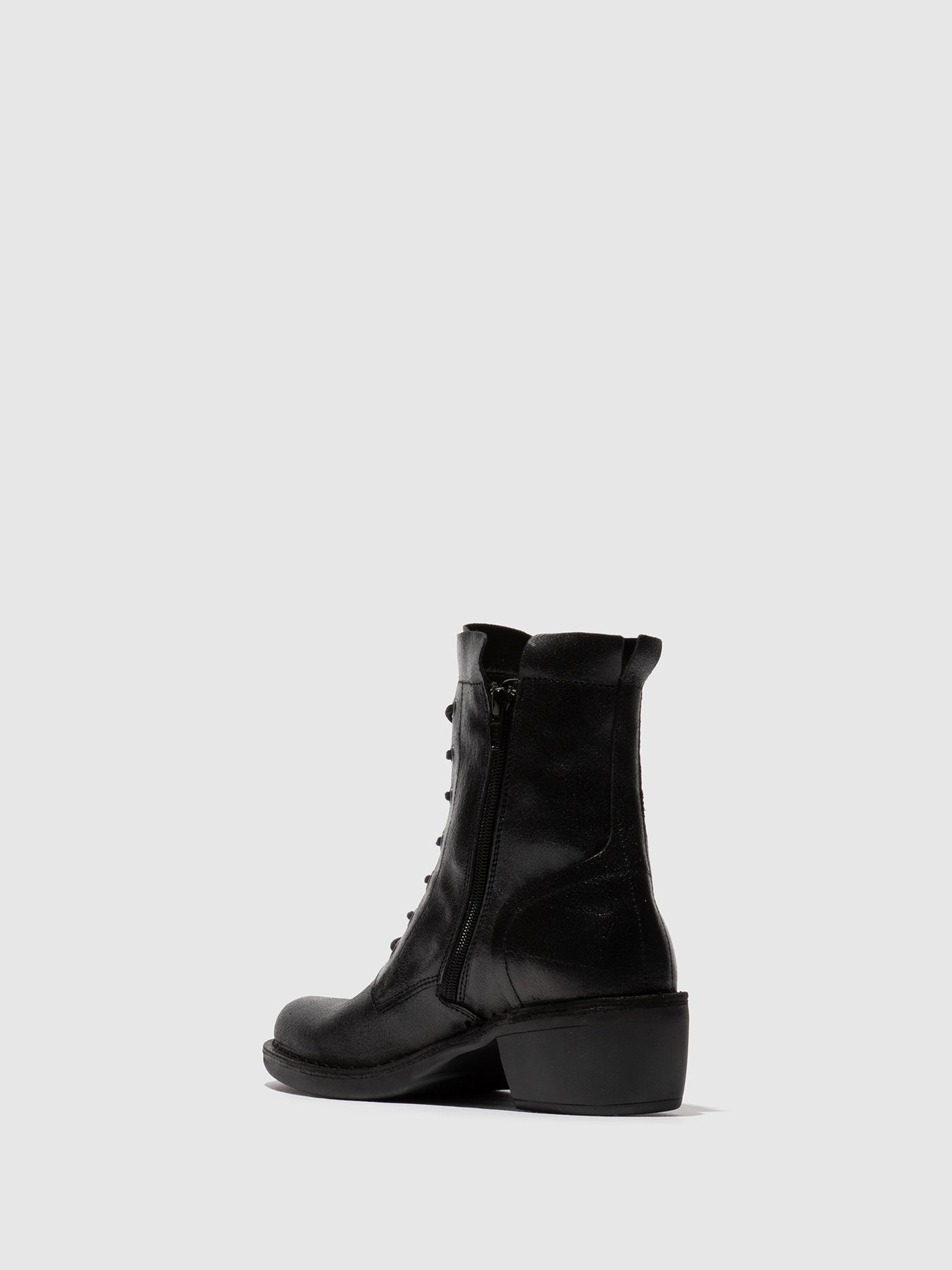 Lace-up Ankle Boots MILU044FLY VALLEY BLACK
