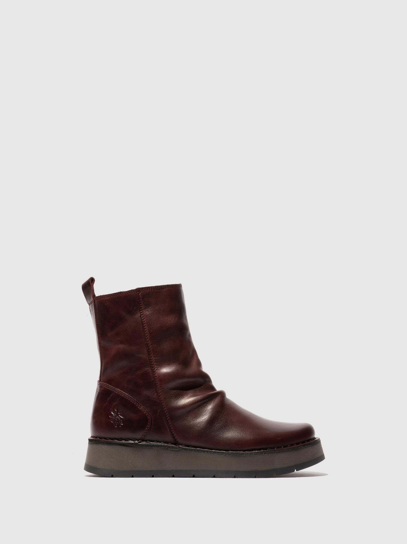 Zip Up Ankle Boots RENO053FLY WINE