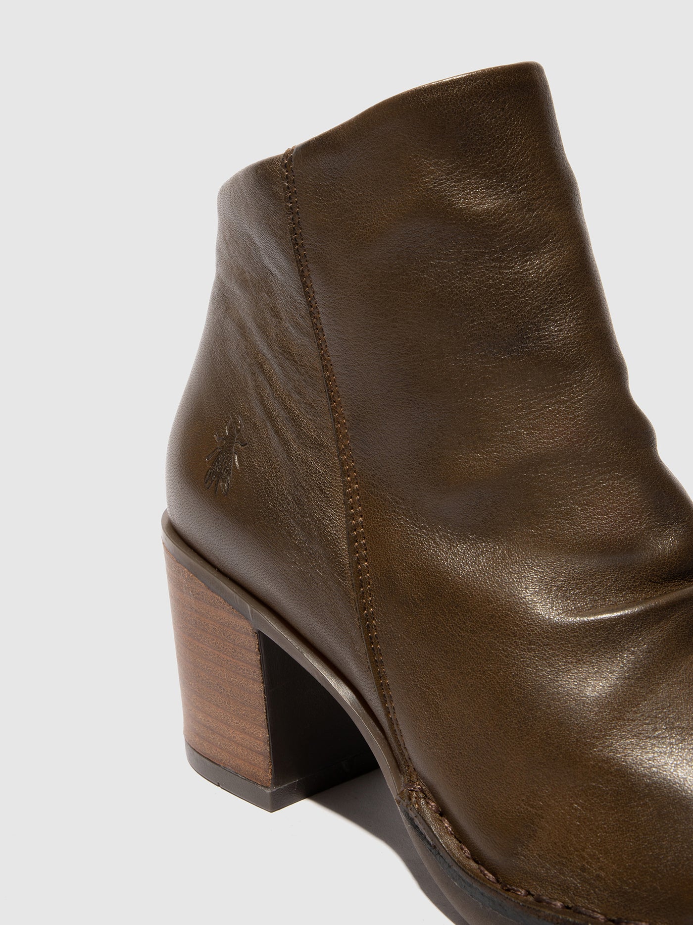 Zip Up Ankle Boots BELL061FLY MILITARY