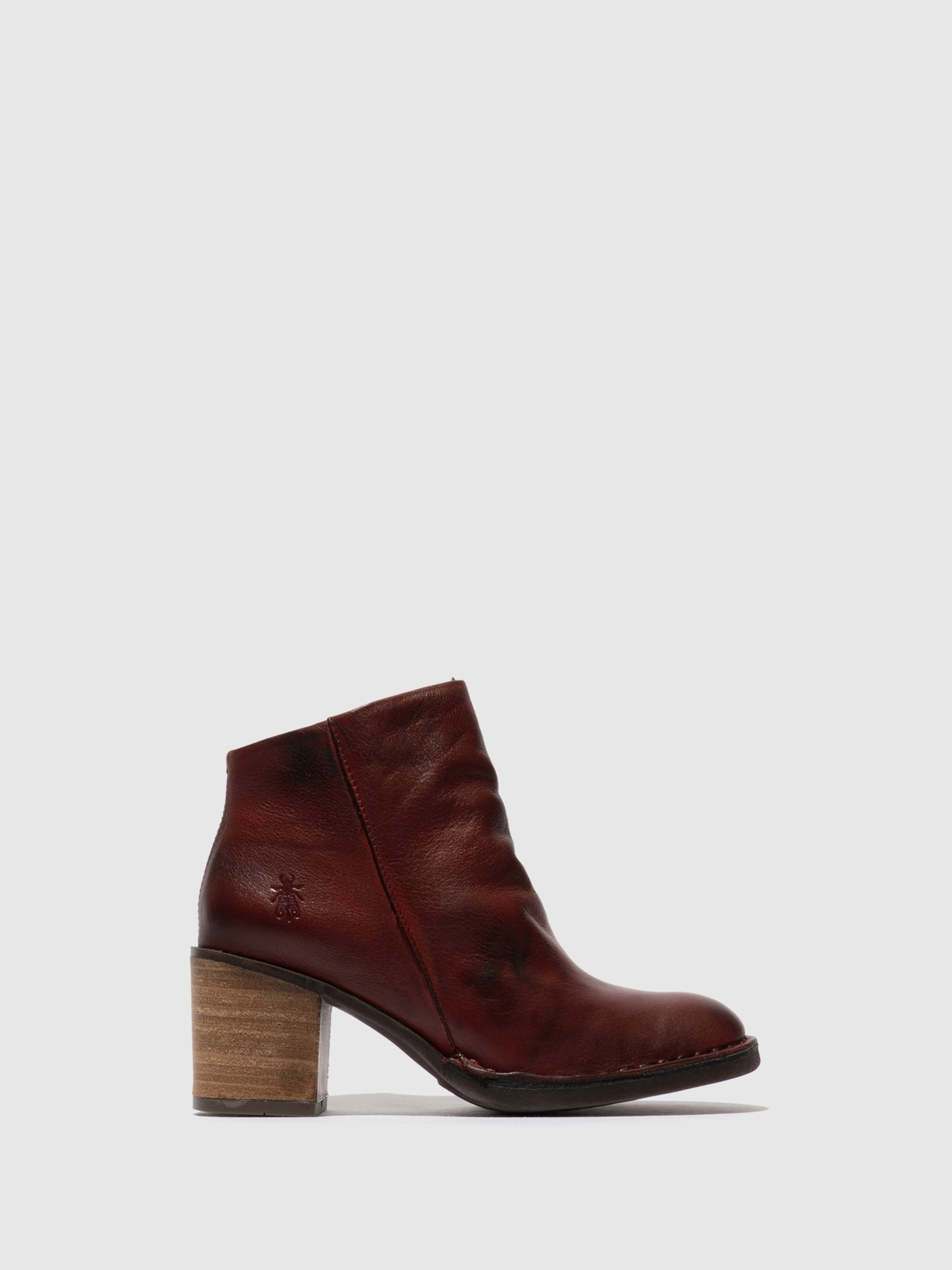 Zip Up Ankle Boots BELL061FLY OXBLOOD