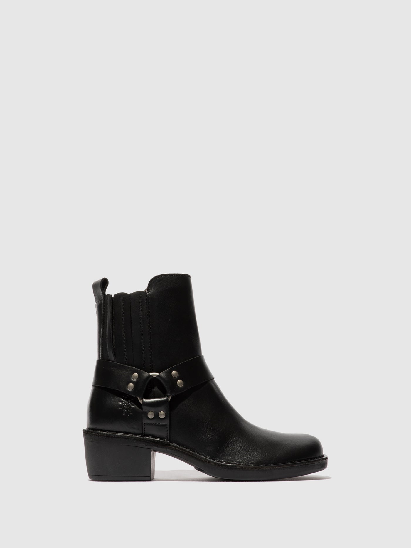 Zip Up Ankle Boots MEBI123FLY BLACK