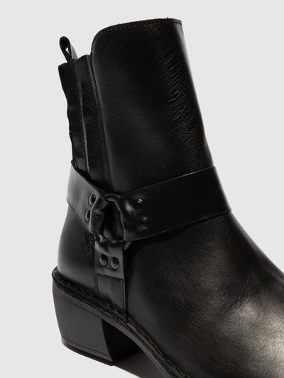 Zip Up Ankle Boots MEBI123FLY GOLD